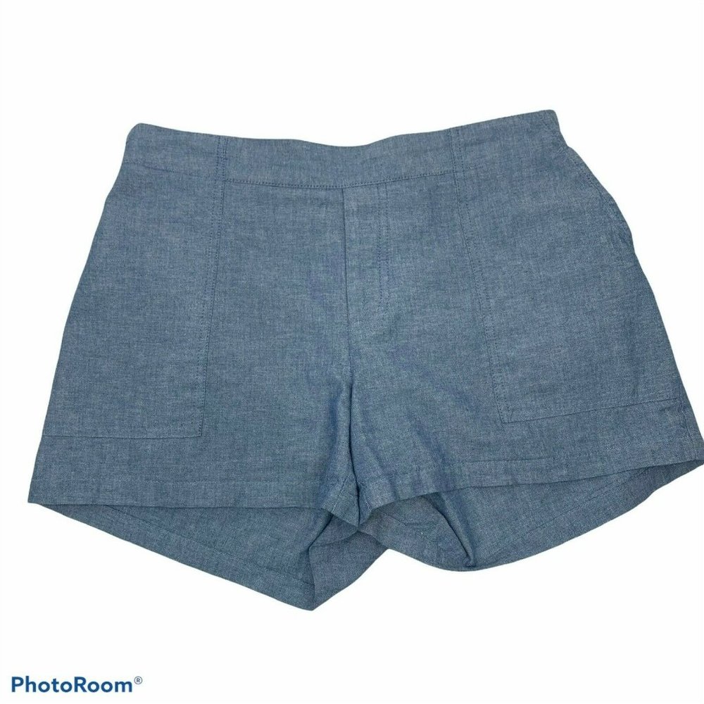 HATCH Blue Cotton Maternity Shorts Pull On 1 S/M